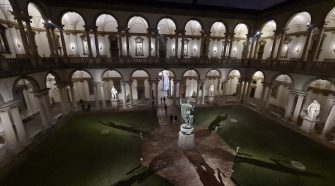 Pinacoteca di Brera, illuminazione cortile